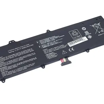 Акумуляторна батарея для ноутбука Asus C21-X202 X202 7.4V Black 5000mAh OEM