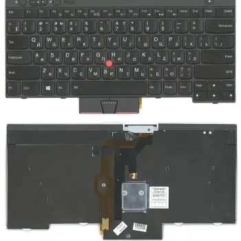 Клавіатура для ноутбука Lenovo ThinkPad (T430, T430I, X230, T530, L430, L530) с указателем (Point Stick) Black, Black Frame, RU
