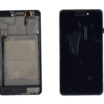 Матрица с тачскрином (модуль) Lenovo P780 черный с черной рамкой