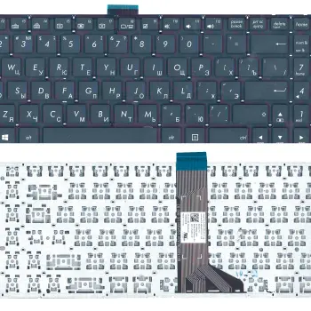 Клавіатура для ноутбука Asus Vivobook (K501) с подсветкой (Light), Black, (No Frame) RU