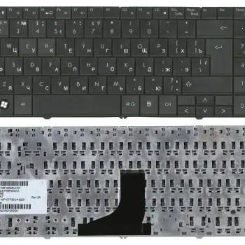 Клавіатура для ноутбука Acer Packard Bell (SL51) Black, RU (вертикальный ентер)
