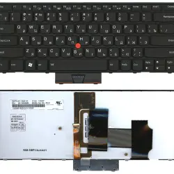 Клавиатура для ноутбука Lenovo ThinkPad (X1) с подсветкой (Light), с указателем (Point Stick) Black, Black Frame, RU