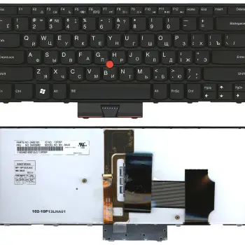 Клавиатура для ноутбука Lenovo ThinkPad (X1) с подсветкой (Light), с указателем (Point Stick) Black, Black Frame, RU