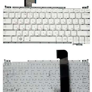 Клавіатура для ноутбука Samsung (N230, N350, NF210, NF310) White, (No Frame), RU