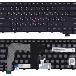 Клавіатура для ноутбука Lenovo Thinkpad (T460S, T470S) Black, (Black Frame), RU
