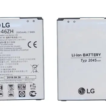 Аккумуляторная батарея для смартфона LG BL-46ZH AS330 3.8V Silver 2045mAh 7.8Wh