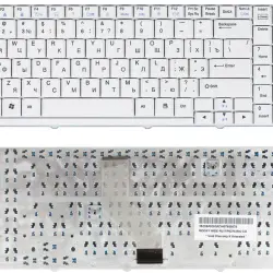 Клавіатура для ноутбука LG (R500, LW60, LW70, LW65, LW75, LGW6) White, (White Frame), RU