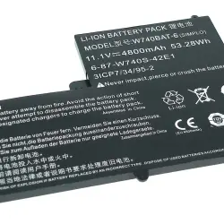 Аккумуляторная батарея для ноутбука DNS W740BAT-6 Clevo W740 11.1V Black 4800mAh Orig
