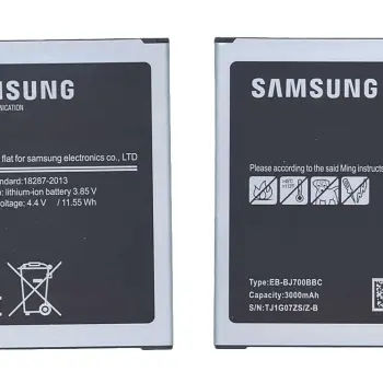 Акумуляторна батарея для смартфону Samsung EB-BJ700BBC Galaxy J7 SM-J700F/DS 3.85V Black 3000mAh 11.55Wh