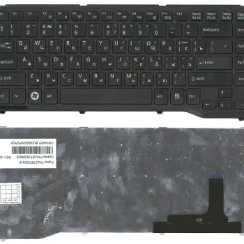 Клавиатура для ноутбука Fujitsu LifeBook (LH532, LH522) Black, (Black Frame) RU