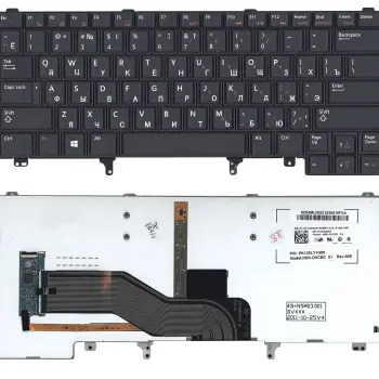 Клавиатура для ноутбука Dell Latitude (E6320) с подсветкой (Light), Black, RU