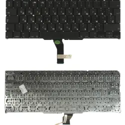 Клавіатура для ноутбука Apple MacBook Air 11" 2010+ A1370 (2010, 2011 года), A1465 (2012, 2013, 2014, 2015 года) Black, (No Frame), RU (вертикальный ентер)