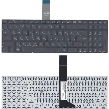 Клавіатура для ноутбука Asus A56, F552, K56, R501, R510, X501, X550, A550, F550, F552, K550, P550, R513, X552, A750, K750, X750 Black, (No Frame), RU (горизонтальный ентер)