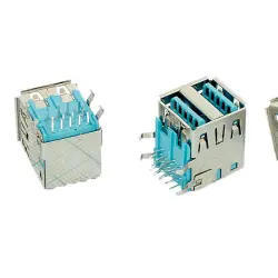 Роз'єм для ноутбука USB 3.0 №42. Cдвоенный роз'єм USB 3.0 Type A