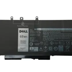 Усиленная аккумуляторная батарея для ноутбука Dell DV9NT Latitude 15 3520 7.6V Black 8500mAh OEM