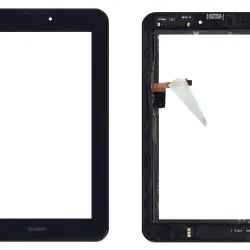 Тачскрін (Сенсорне скло) для Huawei Mediapad 7 Vogue S7-602, S7-601u чорний с рамкой