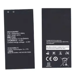 Акумуляторна батарея для смартфону Huawei HB474284RBC Ascend G620 3.8V Black 2000mAh 7.6Wh