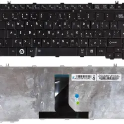 Клавиатура для ноутбука Toshiba Satellite (U500, U505, U400, U405, A600, T130, T135, Portege M800, M900) Black, Glossy, RU (вертикальный энтер)