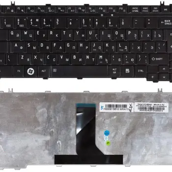 Клавиатура для ноутбука Toshiba Satellite (U500, U505, U400, U405, A600, T130, T135, Portege M800, M900) Black, Glossy, RU (вертикальный энтер)