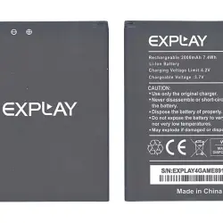 Акумуляторна батарея для смартфону Explay 4Game 3.7V Black 2000mAh 7.4Wh
