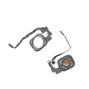 Кнопка HOME в сборе с механизмом и шлейфом для iPhone 5S золотая