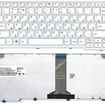 Клавиатура для ноутбука Lenovo IdeaPad S110, S206 White, (White Frame), RU