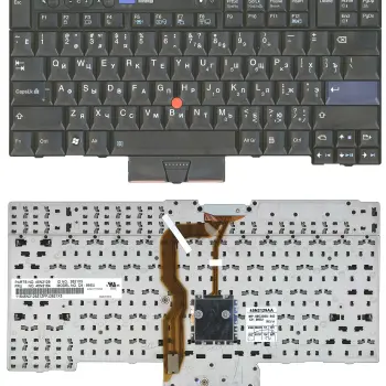 Клавіатура для ноутбука Lenovo ThinkPad (T400S, T410, T410I, X220, T400, T520, T420) с указателем (Point Stick) Black RU