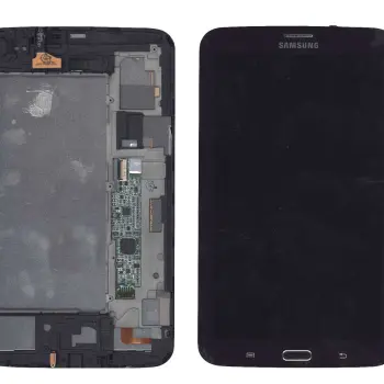 Матрица с тачскрином (модуль) для Samsung Galaxy Tab 3 7.0 SM-T211 коричневый с рамкой