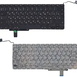 Клавіатура Apple MacBook Pro (A1297) Black, (No Frame), RU (вертикальный ентер)