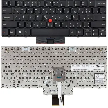 Клавиатура для ноутбука Lenovo ThinkPad Edge (E10, X100, X100E, X120E), с указателем (Point Stick) Black, Black Frame, RU