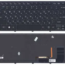 Клавіатура для ноутбука Sony (SVF14N FLIP) с подсветкой (Light), Black, (Black Frame) RU