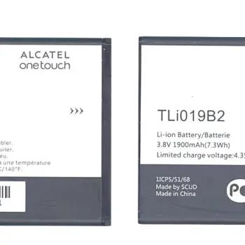 Акумуляторна батарея для смартфону Alcatel TLi019b2 One Touch Pop D7 3.7V Black 1900mAh 7.3Wh