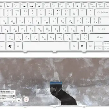 Клавиатура для ноутбука Packard Bell EasyNote NM85, NM87 Acer Aspire 3410, 3810, 3820, 4230, 4240, 4250, 4410, 4530, 4540, 4551, 4553, 4560, 4625, 4736, 4740, 4741, 4810, 4820.  eMachines D440, D442, D528, D640, D730 White, RU