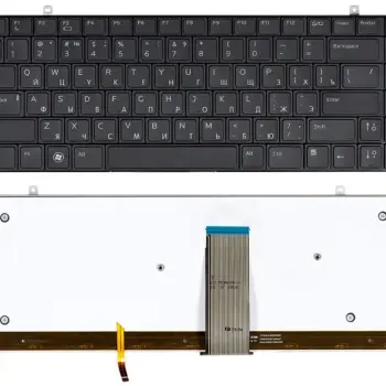 Клавиатура для ноутбука Dell Studio XPS (13, 1340, 16, 1640, 1645, 1647) с подсветкой (Light) Black, RU