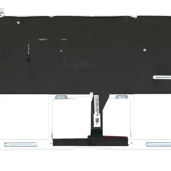 Клавіатура Apple MacBook Air 2012+ (A1465) Black, (Silver TopCase), RU (горизонтальный ентер)