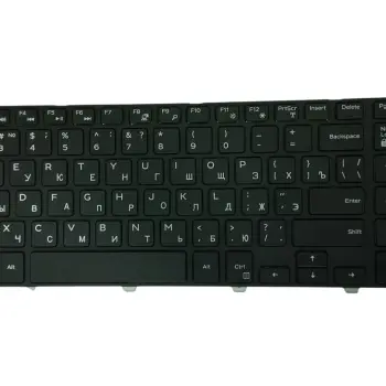 Клавиатура для ноутбука Dell Inspiron (15-5000, 5547, 5521) Black, (Black Frame), RU
