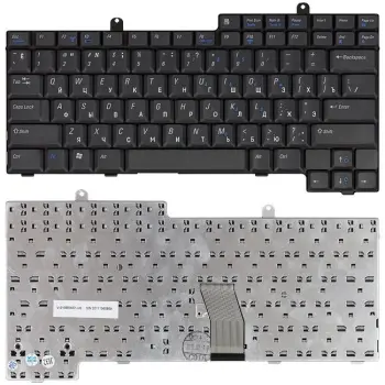 Клавиатура для ноутбука Dell Latitude (D531, D505, D600, D800) Inspiron (500M, 510M, 600M, 8500, 8600, 9100) Black, RU