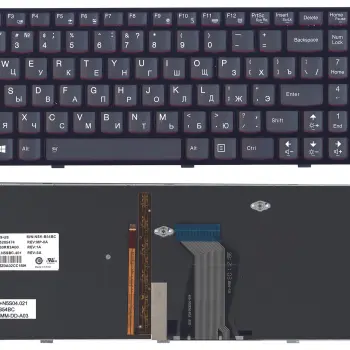 Клавіатура для ноутбука Lenovo IdeaPad (Y500) с подсветкой (Light), Black, (Black Frame) RU