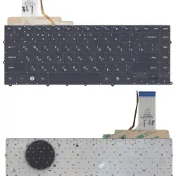 Клавіатура для ноутбука Samsung (NP900X4B, NP900X4C) с подсветкой (Light), Black, (No Frame), RU