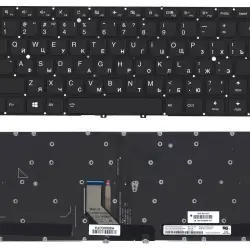Клавіатура для ноутбука Lenovo Yoga 5 Pro (910) Black с подсветкой (Light), (No Frame) RU