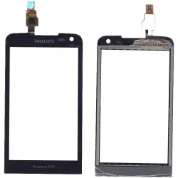 Тачскрін (Сенсорне скло) для смартфону Philips Xenium W736 чорний