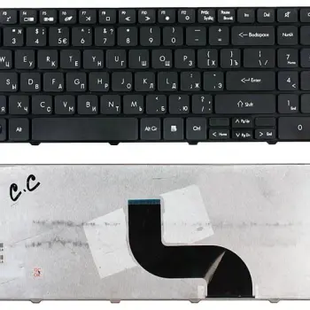 Клавіатура для ноутбука Acer Packard Bell ( TM81, TM82, TM86, TM87, TM89, TM94) Black, (No Frame), RU