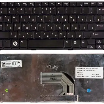 Клавиатура для ноутбука Dell Inspiron mini (1012, 1018) Black, RU/EN