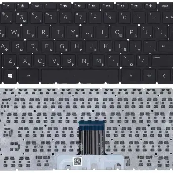 Клавіатура для ноутбука HP Pavilion x360 14-cd0000 Black, (No Frame) RU