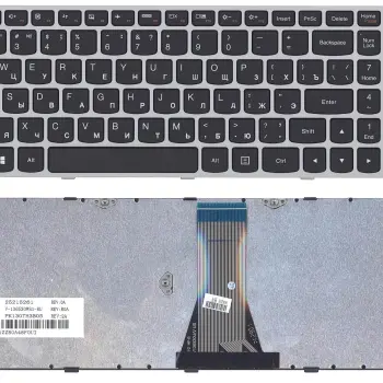 Клавиатура для ноутбука Lenovo IdeaPad (G50-70, G50-30), Black, (Gray Frame) RU