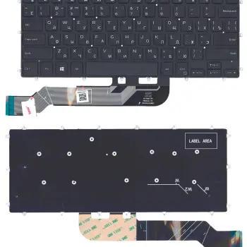 Клавиатура для ноутбука Dell Inspiron (13-5368) Black, (No Frame), RU