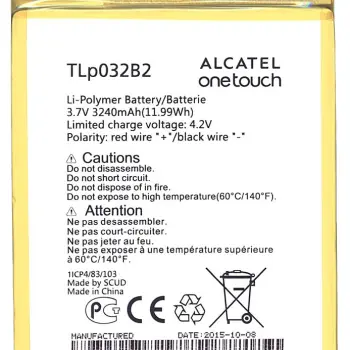 Аккумуляторная батарея для планшета Alcatel TLp032B2 One Touch POP 7 P310A 3.7V White 3240mAh Orig