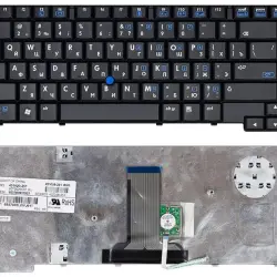 Клавіатура для ноутбука HP Compaq (8510P) с указателем (Point Stick), Black, RU