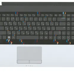 Клавиатура для ноутбука Samsung (NP305E7A) Black, (Silver-Black TopCase), RU