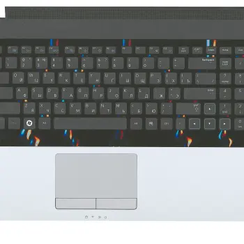 Клавіатура для ноутбука Samsung (NP305E7A) Black, (Silver-Black TopCase), RU
